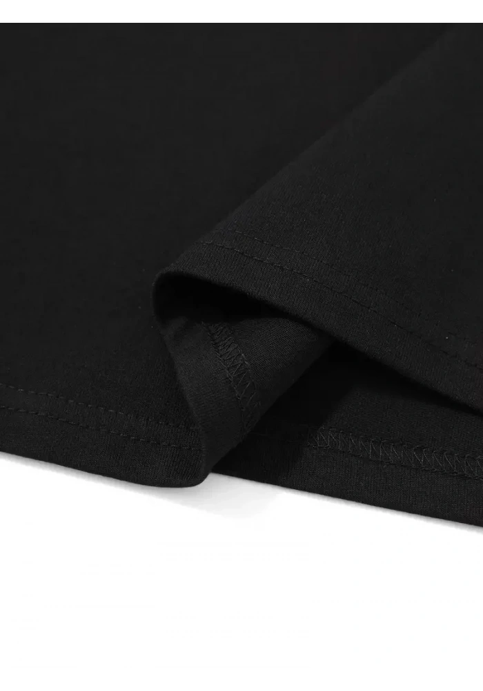 Kadın Penye Compack Palmiye Baskılı Oversize Bisiklet Yaka Kısa Kol T-shirt - Siyah