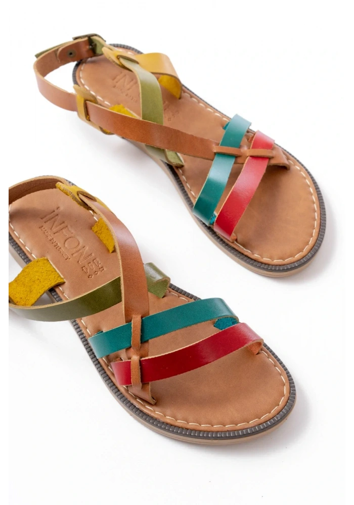 205-05 Multi Ortopedik Hakiki Deri Kadın Sandalet