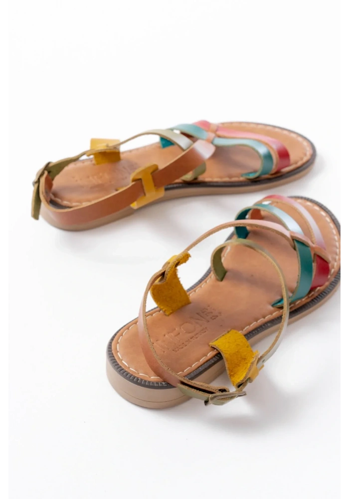 205-05 Multi Ortopedik Hakiki Deri Kadın Sandalet