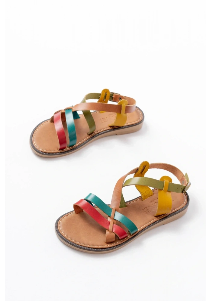 205-05 Multi Ortopedik Hakiki Deri Kadın Sandalet