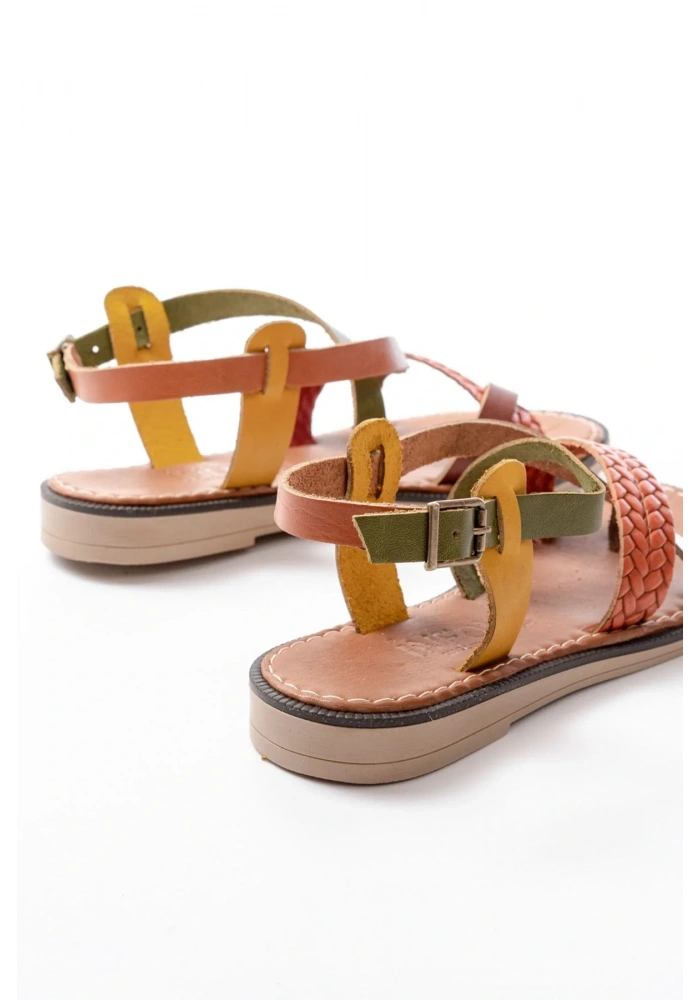 205-09 Multi Ortopedik Hakiki Deri Kadın Sandalet