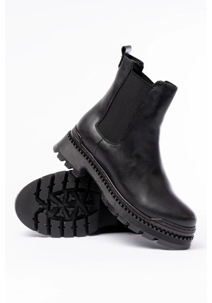 2051-2137 Siyah Lastikli Günlük Kadın Bot