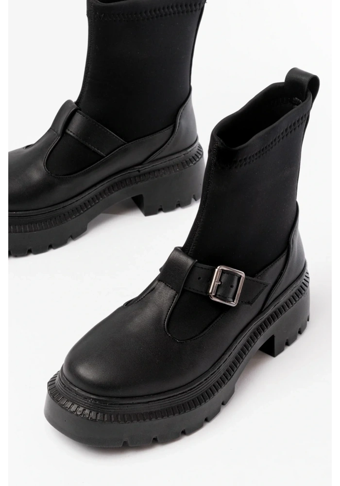 236-2034 Siyah Streç Günlük Kadın Bot