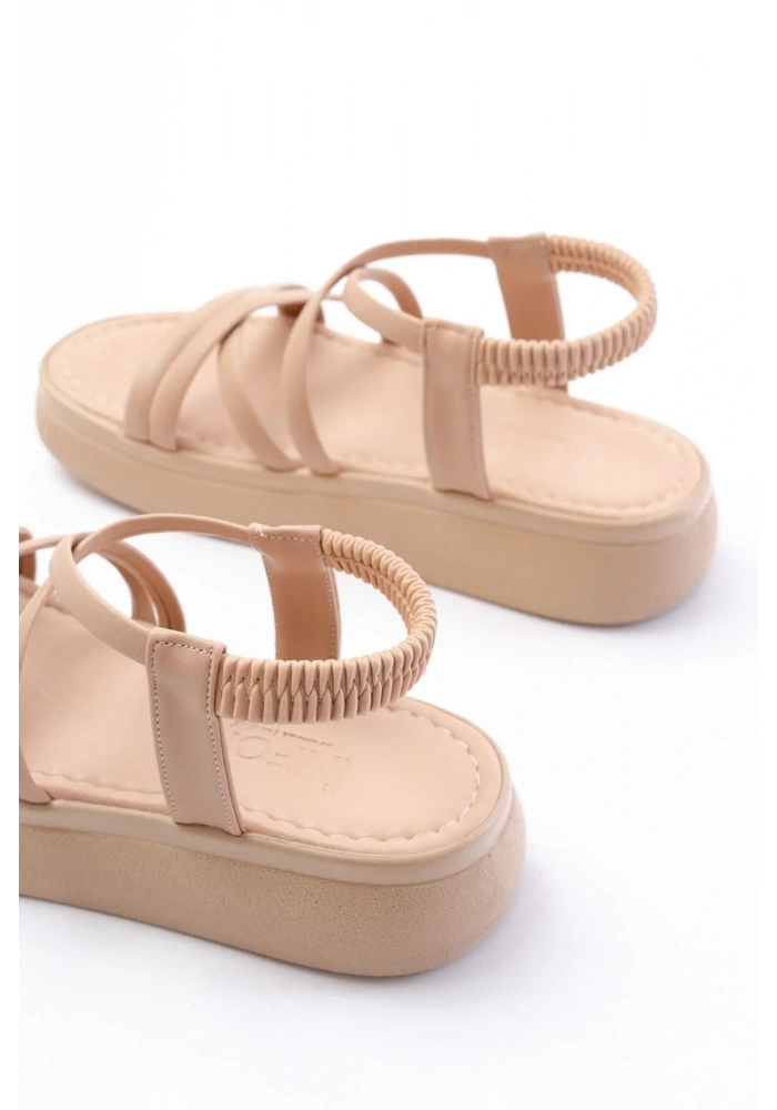 24413-841 Nut Dolgu Topuk Kadın Sandalet