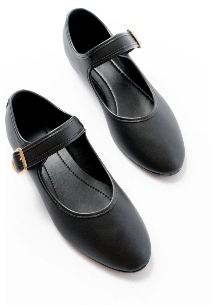 2606 Siyah Baretli Günlük Bayan Ayakkabı