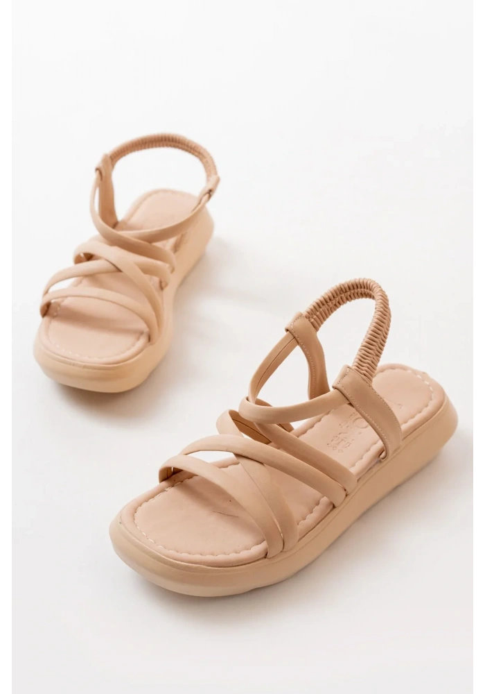 841-841 Nut Lastikli Günlük Kadın Sandalet