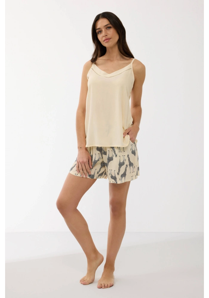 Anıl 11700 Kadın Askılı Şort Takım