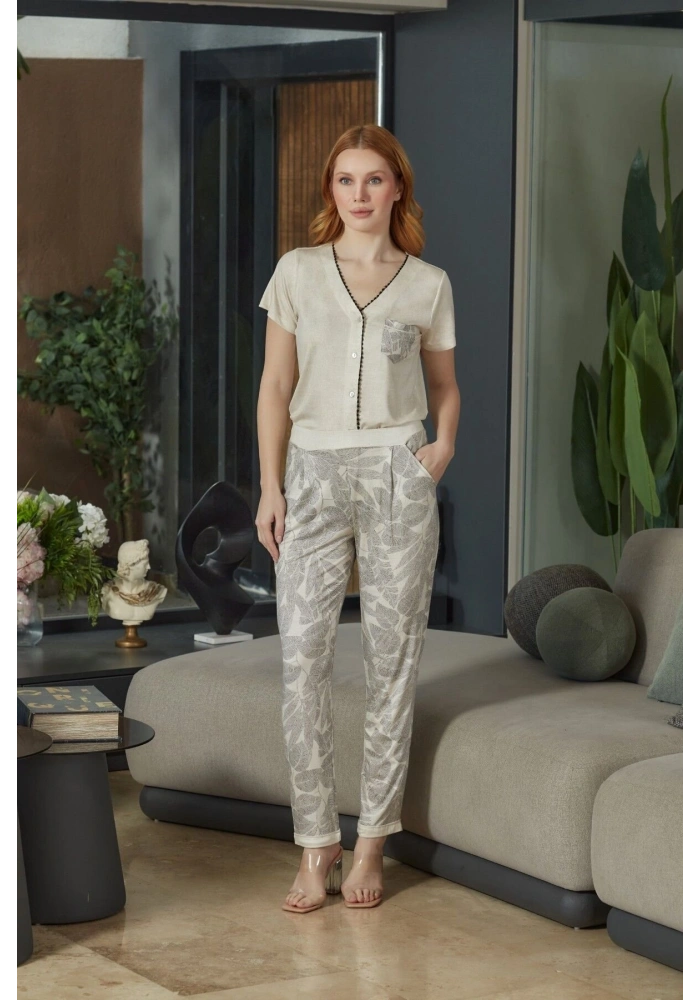 Aqua 26602 Kadın Kısa Kol Pijama Takımı