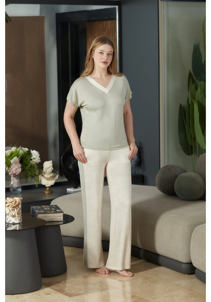 Aqua 26888 Kadın Kısa Kol Pijama Takımı