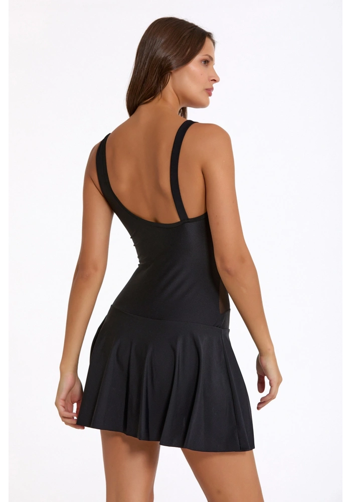 Argento 0571-3001 Kadın Tül Detay Elbiseli Mayo