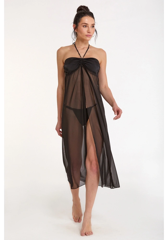 Argento 2056-3001 Kadın Straplez Tül Elbise