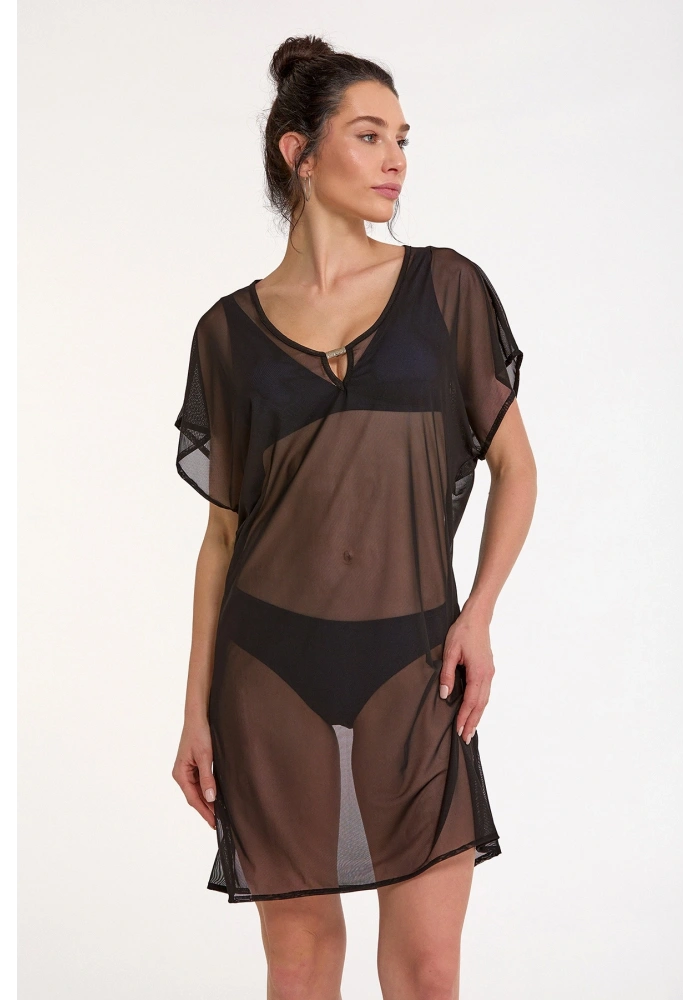 Argento 2095-3001 Kadın Aksesuarlı Kısa Kaftan