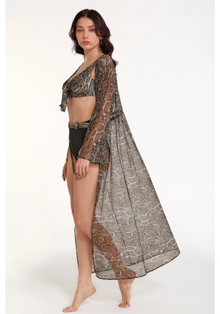 Argento 2106-3026 Kadın Önü Açık Uzun Kaftan