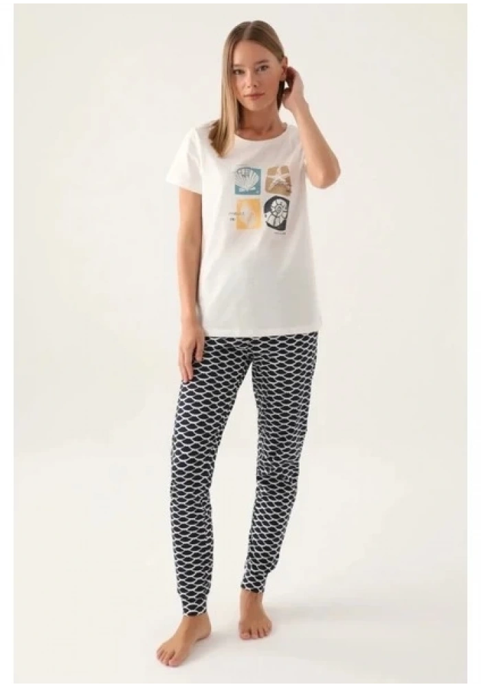 Arnetta 2871-S  Kadın Kısa Kol Pijama Takımı