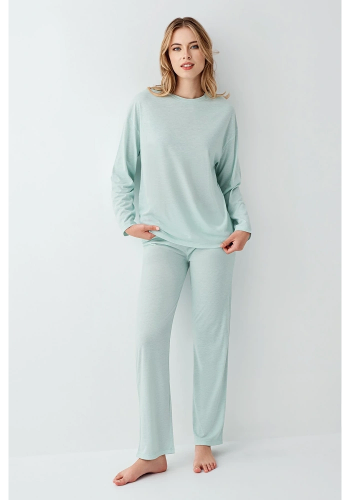 Arnetta 3407-S Kadın Uzun Kol Pijama Takım
