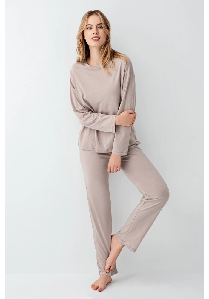 Arnetta 3407-S Kadın Uzun Kol Pijama Takım