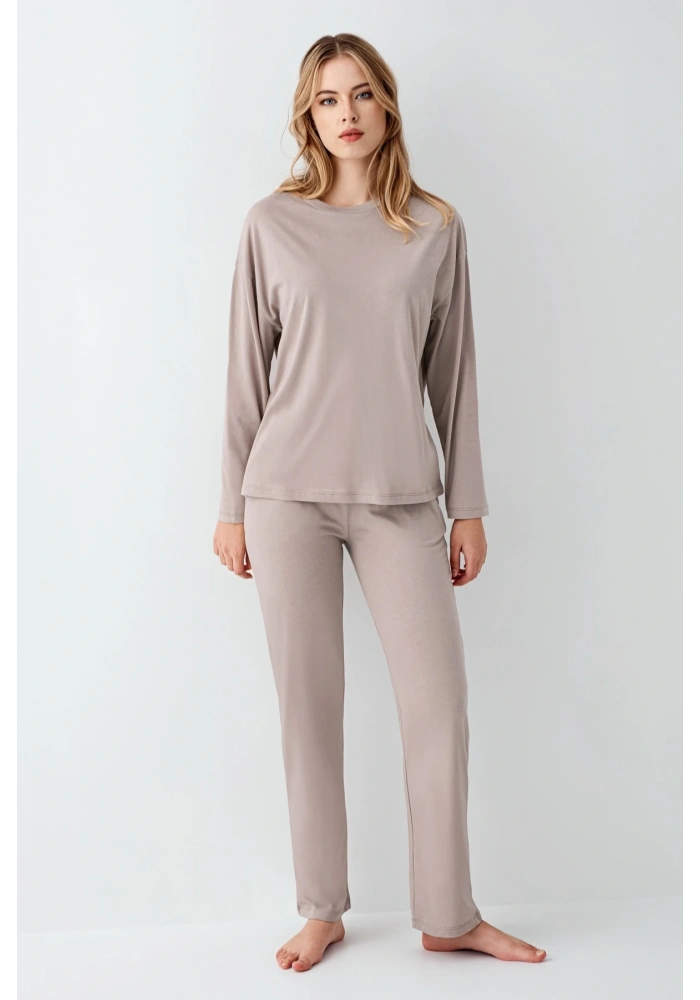 Arnetta 3407-S Kadın Uzun Kol Pijama Takım