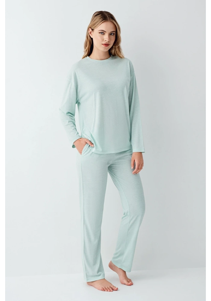Arnetta 3407-S Kadın Uzun Kol Pijama Takım