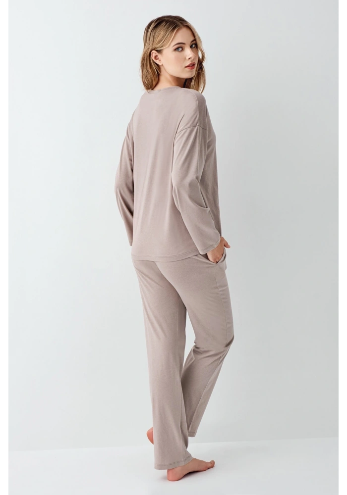 Arnetta 3407-S Kadın Uzun Kol Pijama Takım