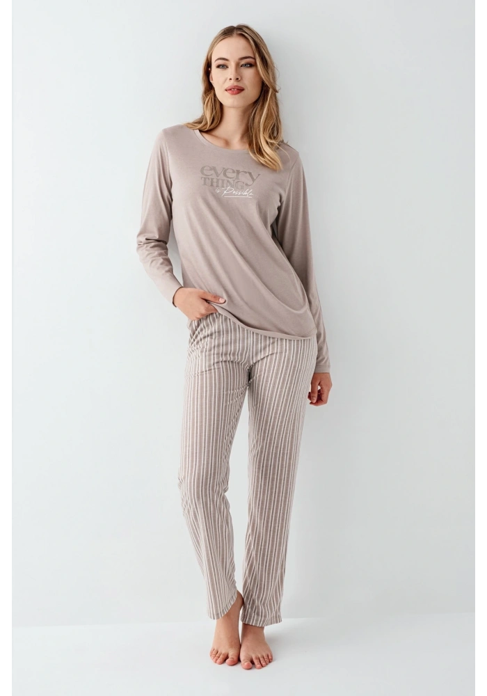 Arnetta 3424-S Kadın Uzun Kol Pijama Takım