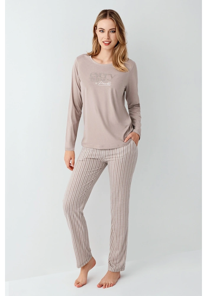 Arnetta 3424-S Kadın Uzun Kol Pijama Takım