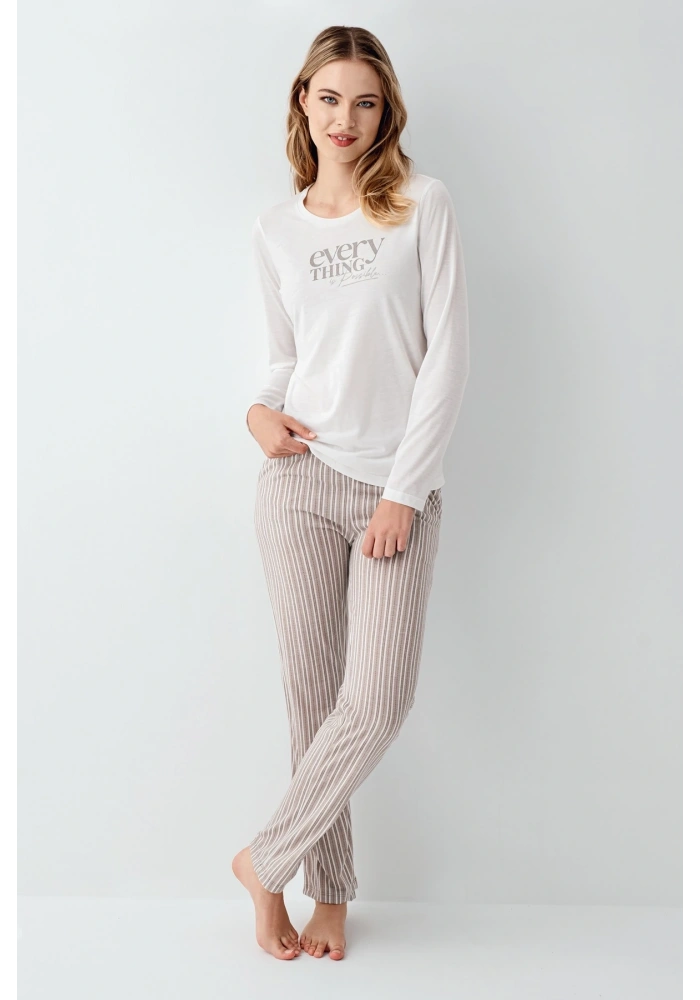 Arnetta 3424-S Kadın Uzun Kol Pijama Takım