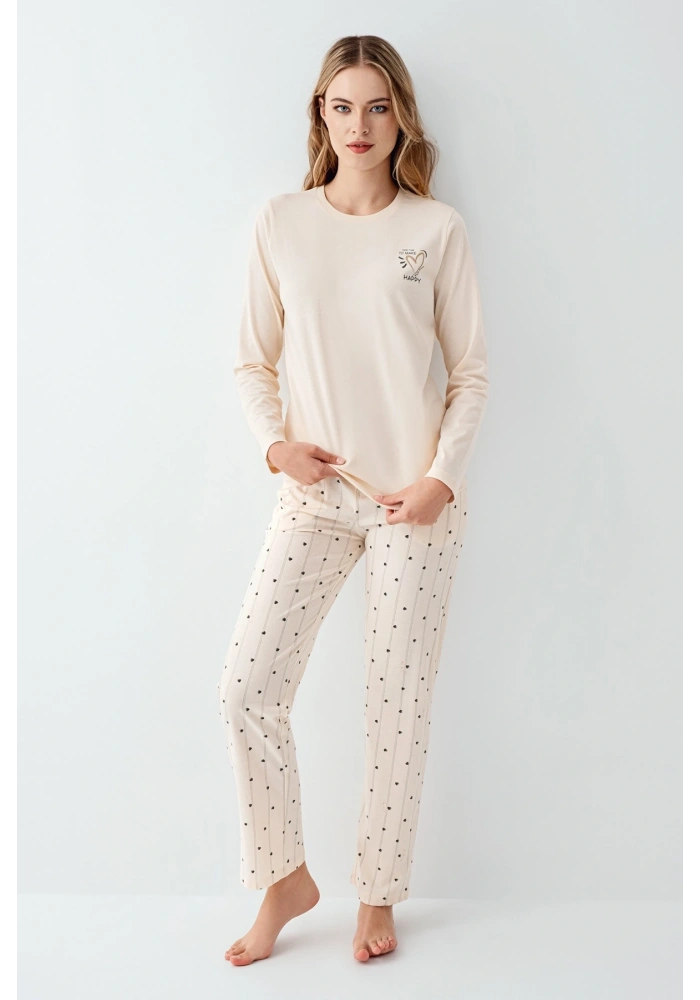 Arnetta 3434-S Kadın Uzun Kol Pijama Takım
