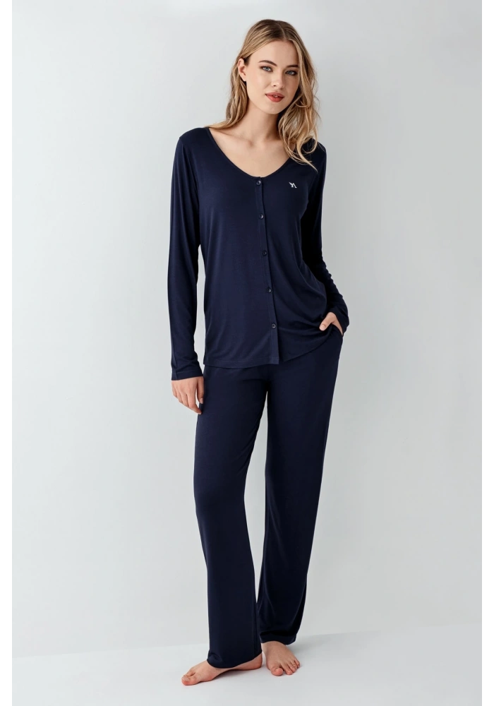 Arnetta 3460-S Kadın Uzun Kol Pijama Takım