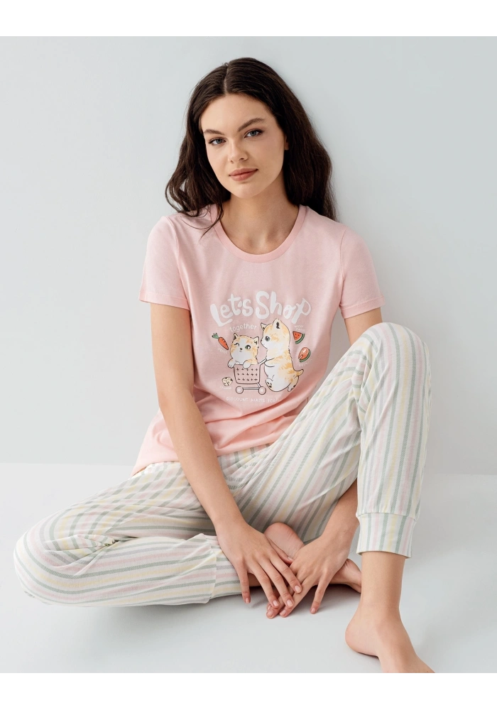 Arnetta 3571-S Kısa Kol Pijama Takımı