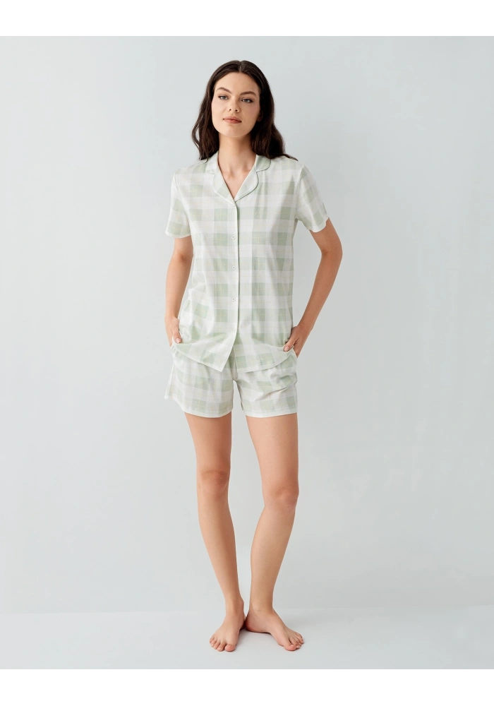 Arnetta 3578-S Kadın Gömlek Pijama Şort Takım