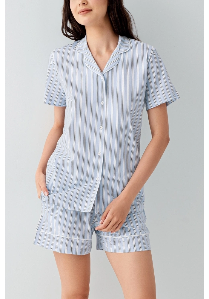 Arnetta 3601-S Kadın Gömlek Pijama Şort Takım