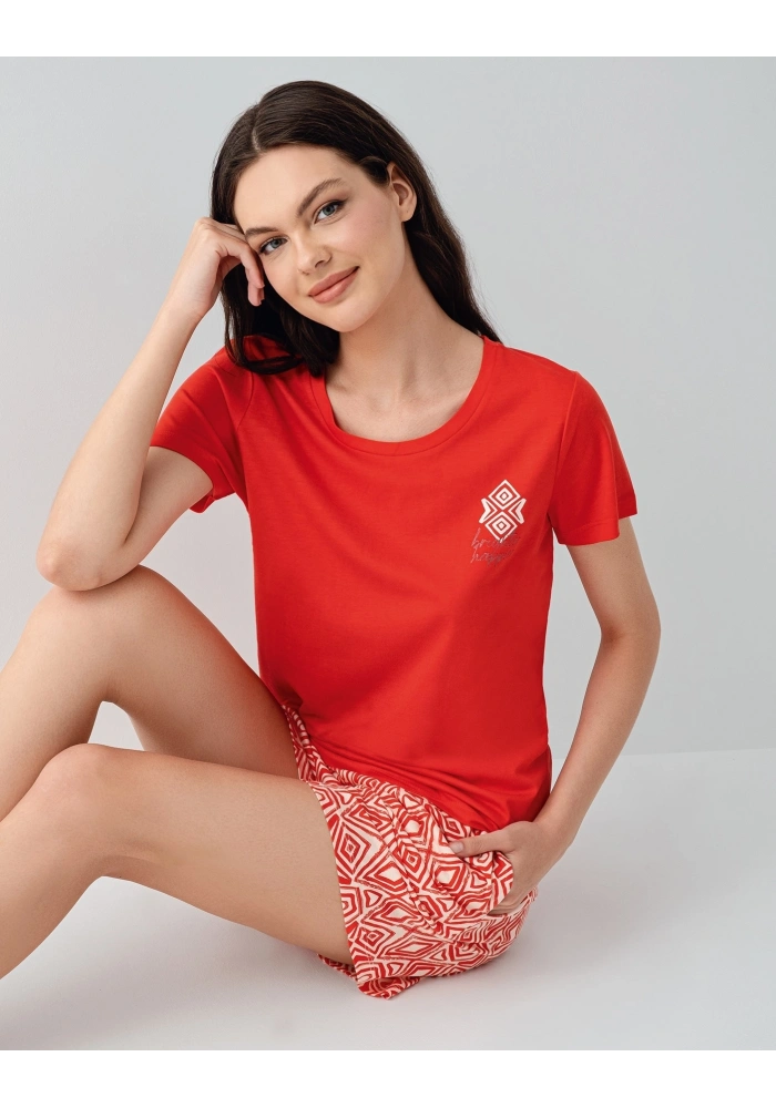 Arnetta 3612-X Kadın Battal Şort Takım