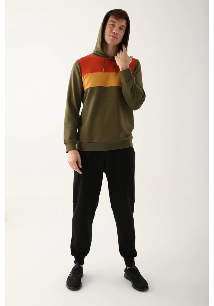 Arnetta AR2785-S Erkek Uzun Kol Kapüşonlu Pijama Takımı