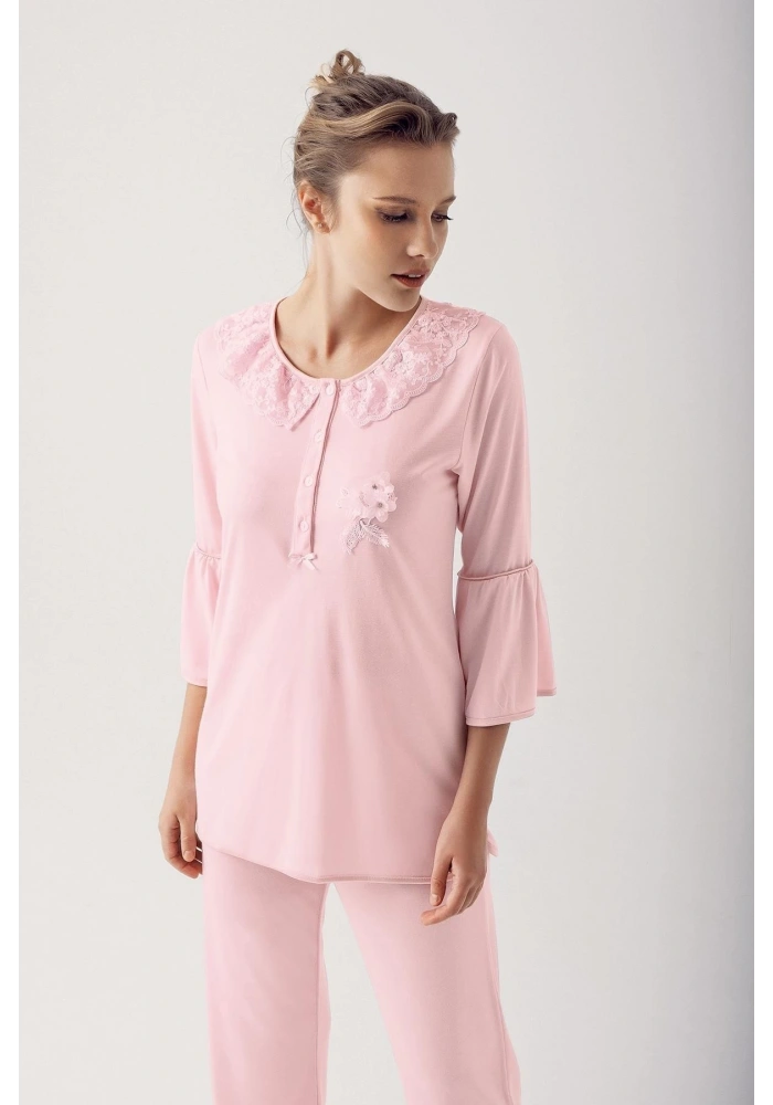 Artış 14200 Bayan Uzun  Kol Pijama Takımı