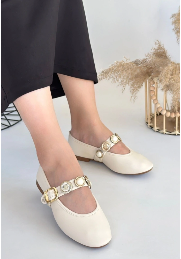 Atnis Bej Cilt Babet Ayakkabı