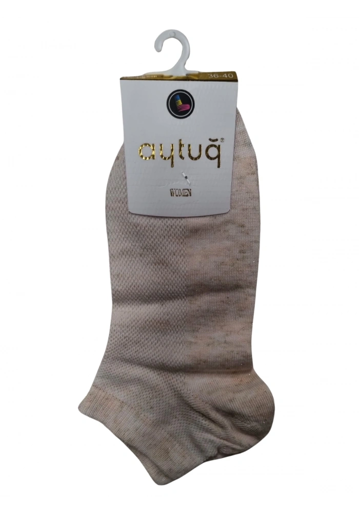 Aytuğ 39204 Kadın Simli Pamuklu Patik Çorap