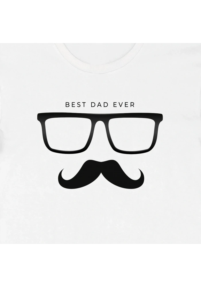 Babalar Günü Baskılı T-shirt - Beyaz