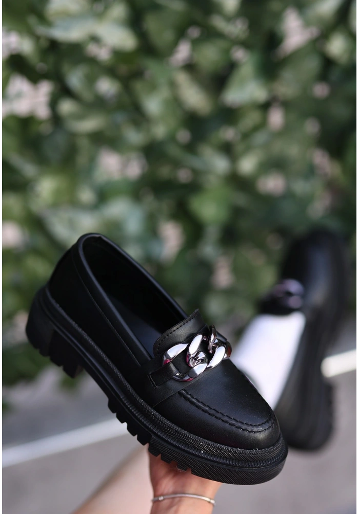 Biga Siyah Cilt  Ayakkabı