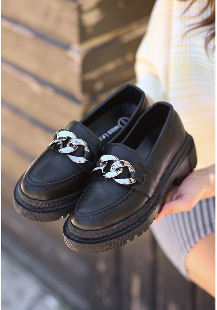 Biga Siyah Cilt  Ayakkabı