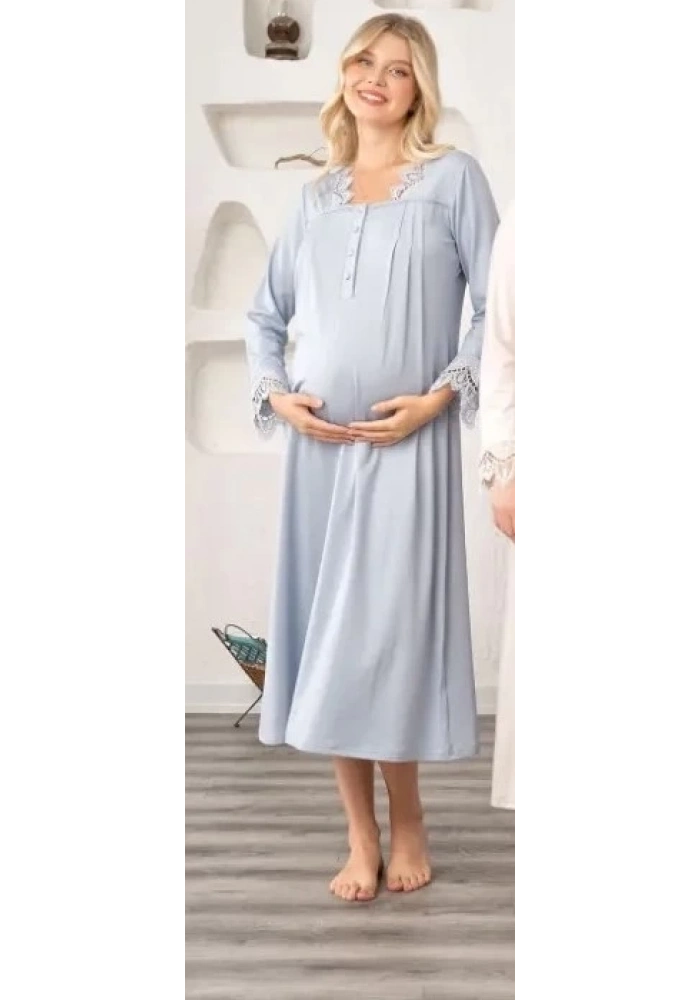 Bone 5911 Kadın Lohusa Müslim Yaka Gecelik