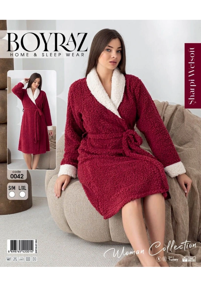 Boyraz 0042 Kadın Sharpi Welsolf Sabahlık