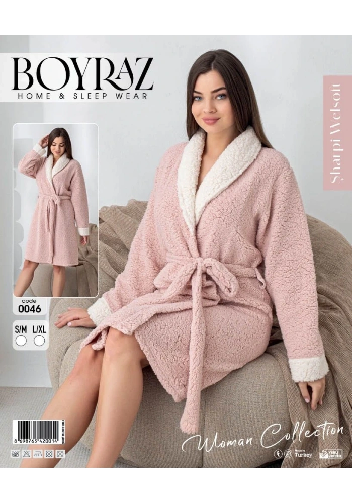 Boyraz 0046 Kadın Sharpi Welsolf Sabahlık