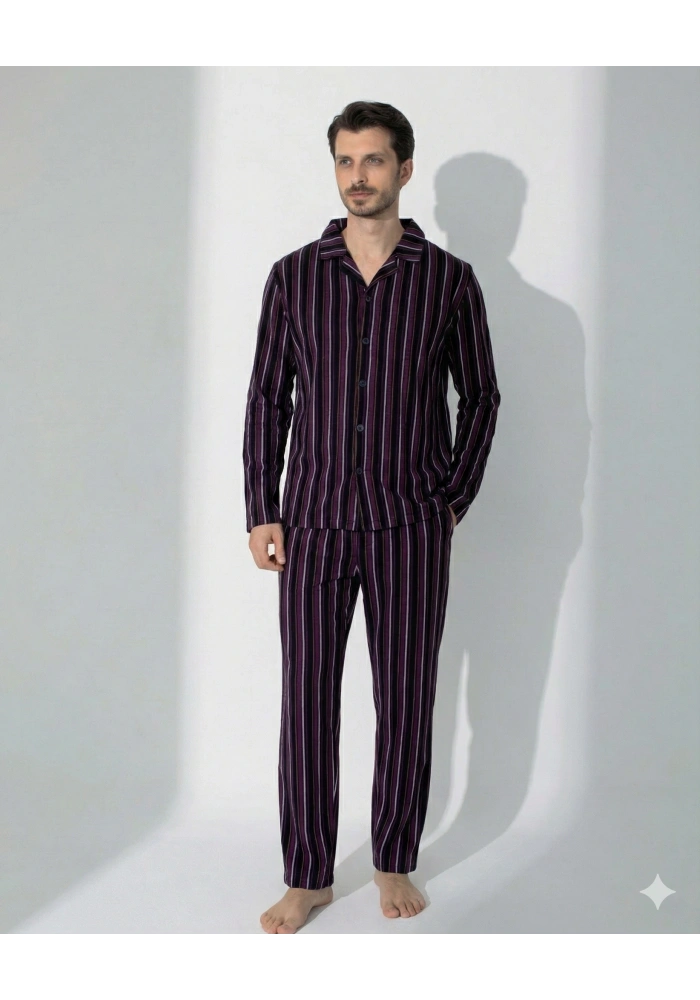 Boyraz 70093 Erkek Uzun Kol Penye Pijama Takımı