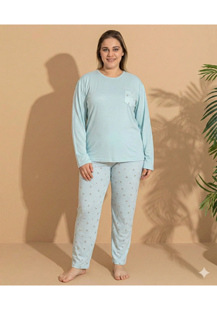 Boyraz ML-01096 Kadın Battal Pijama Takımı