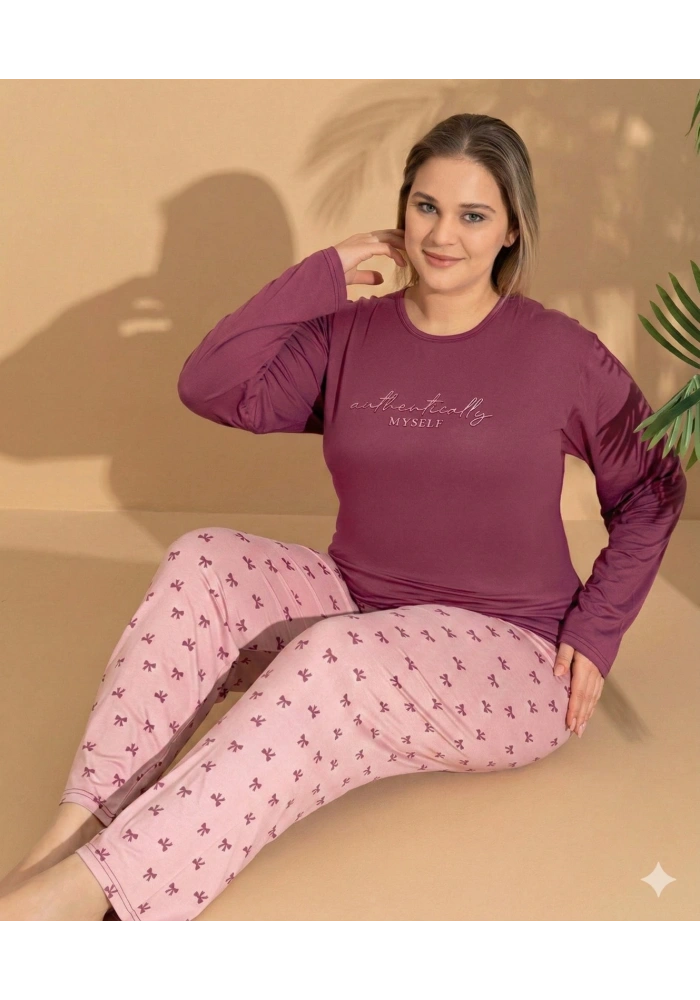 Boyraz ML-01145 Kadın Battal Pijama Takımı