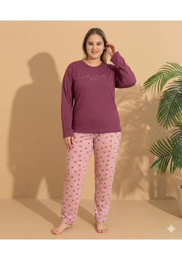Boyraz ML-01145 Kadın Battal Pijama Takımı
