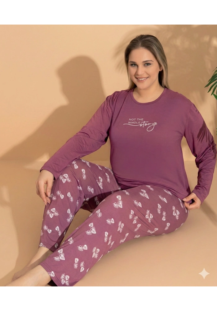 Boyraz ML-01244 Kadın Battal Pijama Takımı
