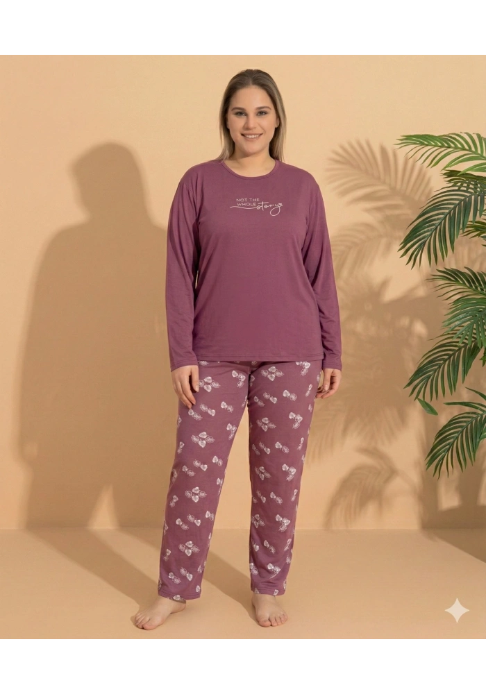 Boyraz ML-01244 Kadın Battal Pijama Takımı