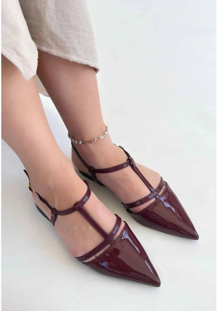 Canca Bordo Rugan Babet Ayakkabı