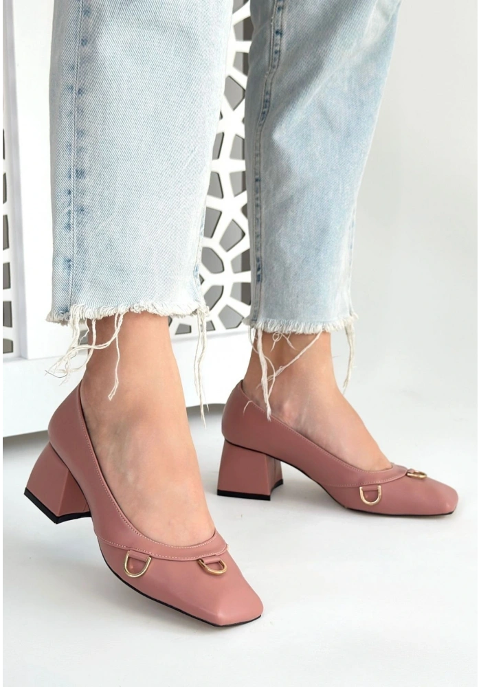 Cande Pudra Cilt Topuklu Ayakkabı